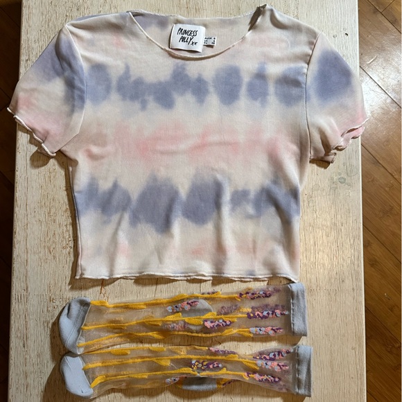 Princess polly mesh tye dye crop top - Picture 3 of 4